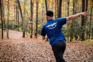 Disc Golf in the woods